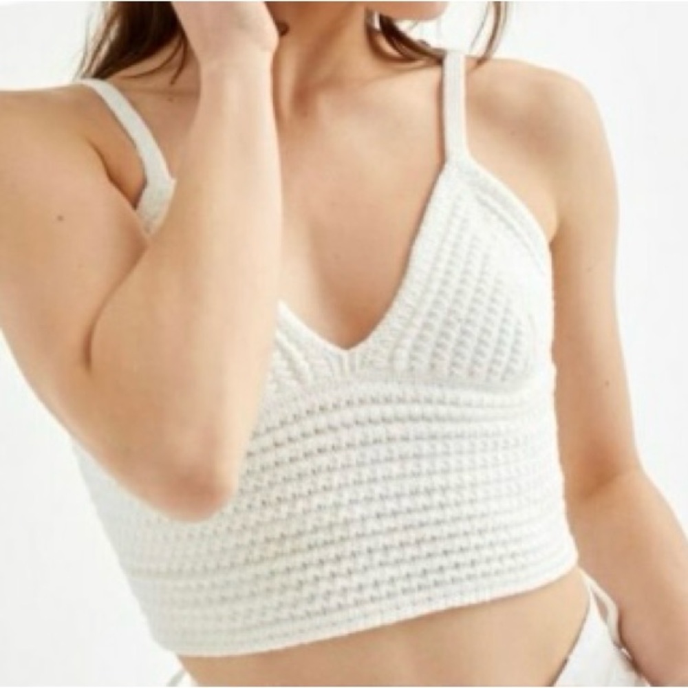 Crochet boho beach crop top